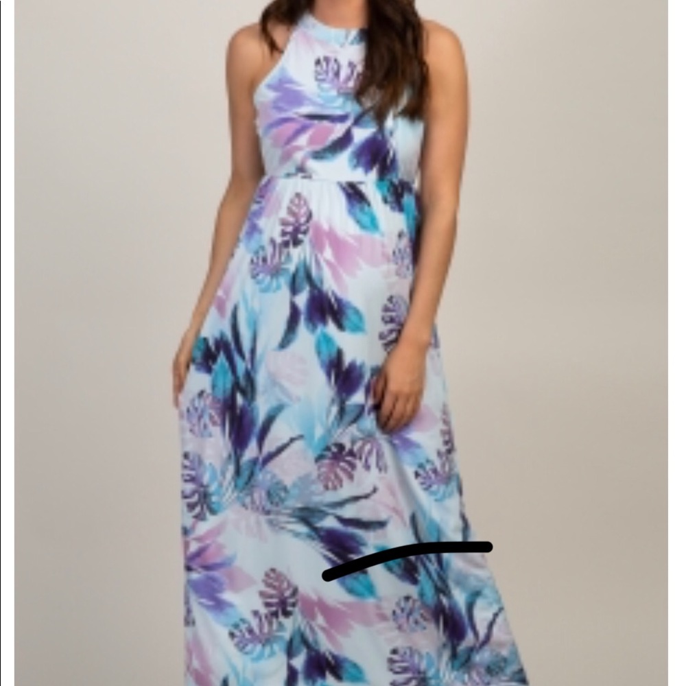 NWT Blue printed pinkblush Dress